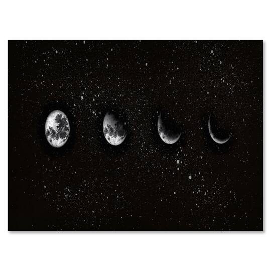 Designart - Moon Phases In The Night Sky